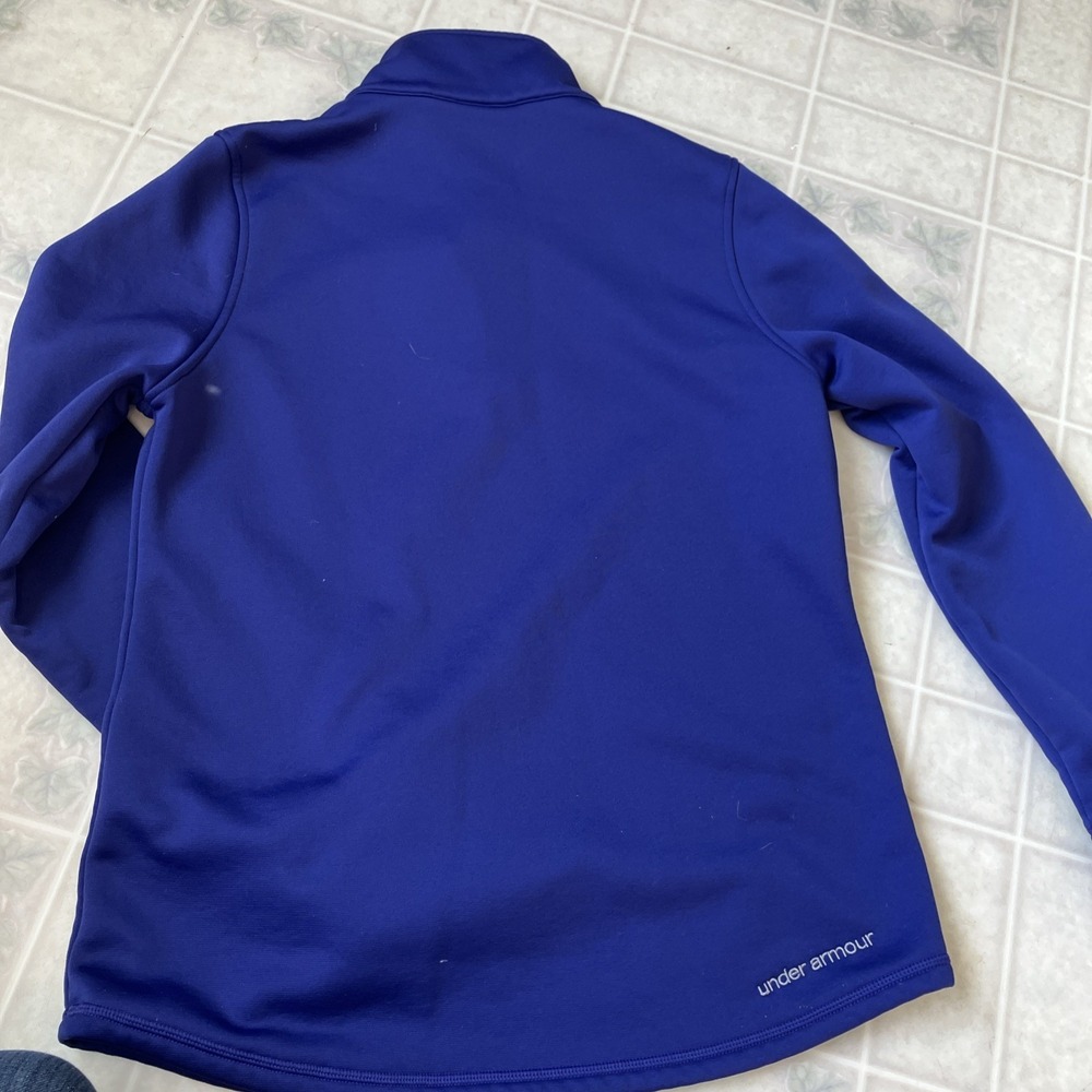 Under Armour ColdGear Storm‎ 1 Pullover Mens Small Purple 1/4 Zip Running - Picture 6 of 6